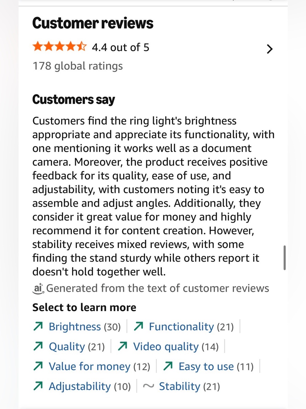 Adjustable LED Ring Light with Phone Mount - Picture 8 of 8